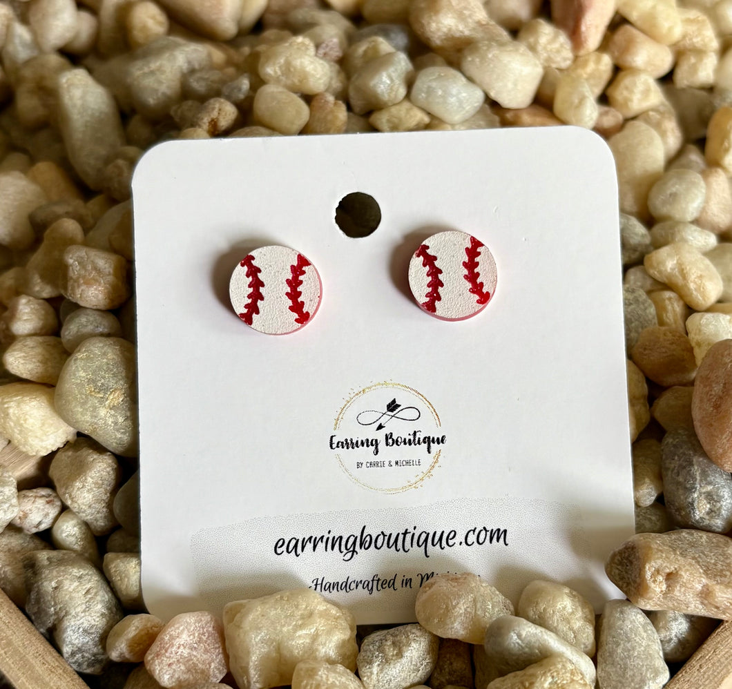 Baseball Acrylic Stud