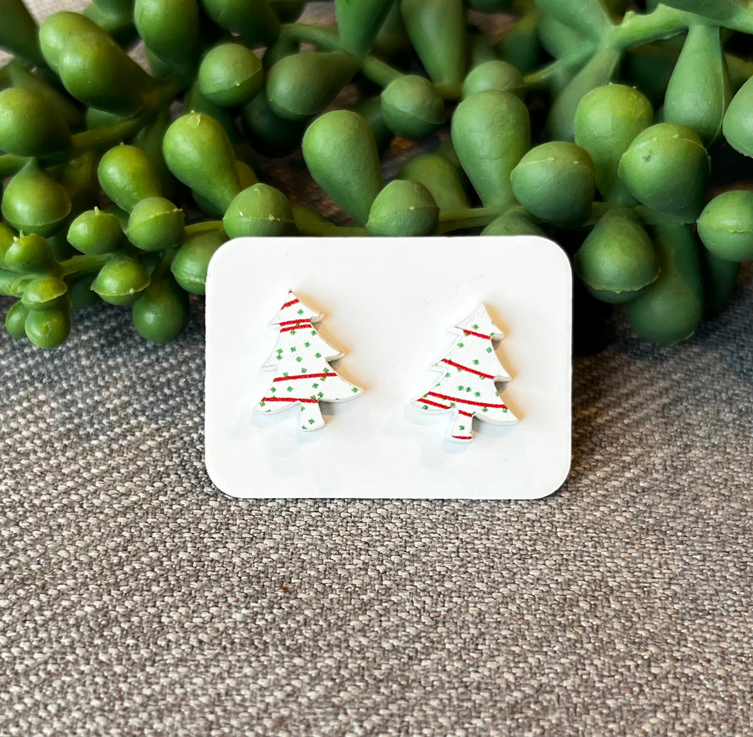 Acrylic Stud Holiday Cakes Christmas Tree