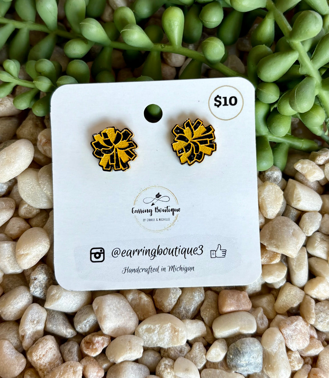 Steelers Pom Stud