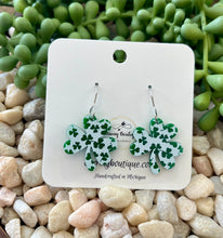 Load image into Gallery viewer, Acrylic Dangle Mirrored Shamrock

