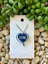 Load image into Gallery viewer, LIONS Acrylic Heart Necklace
