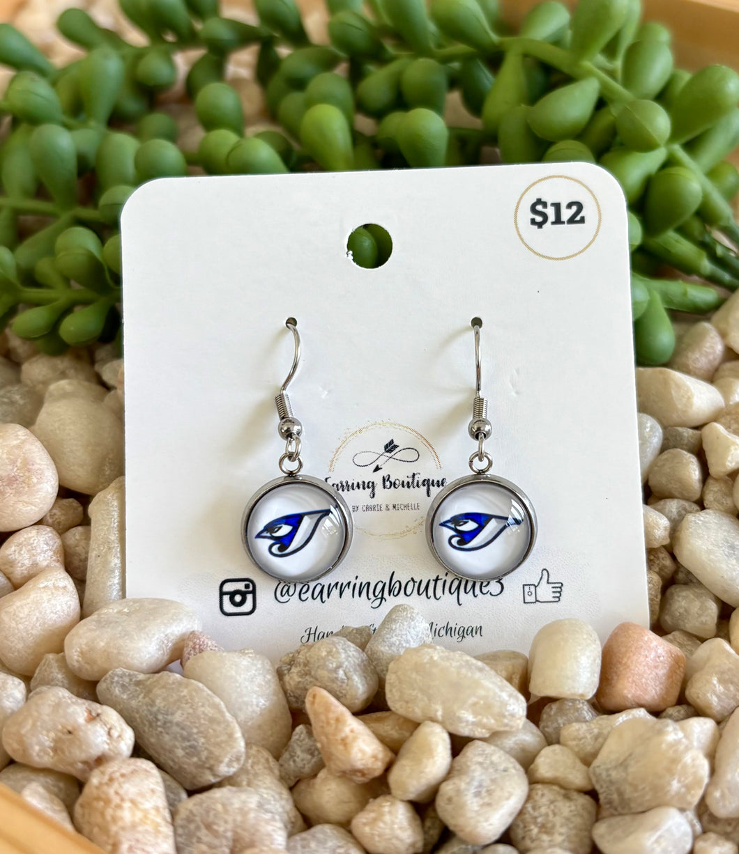 Livonia Blue Jays 12mm Dangles