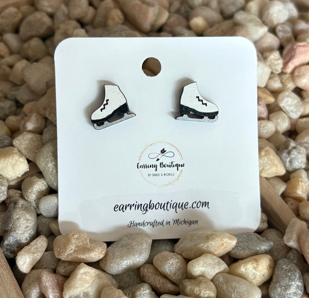 Ice Skate Wood Stud