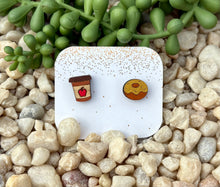 Load image into Gallery viewer, Cider &amp; Donut Wood Stud
