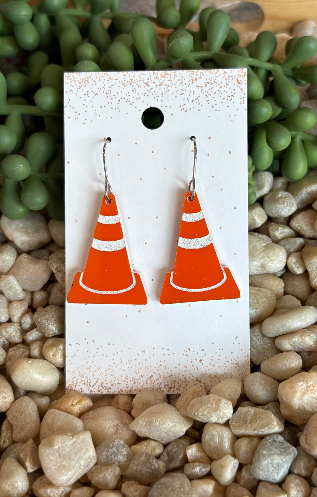Traffic Cones Acrylic Dangle