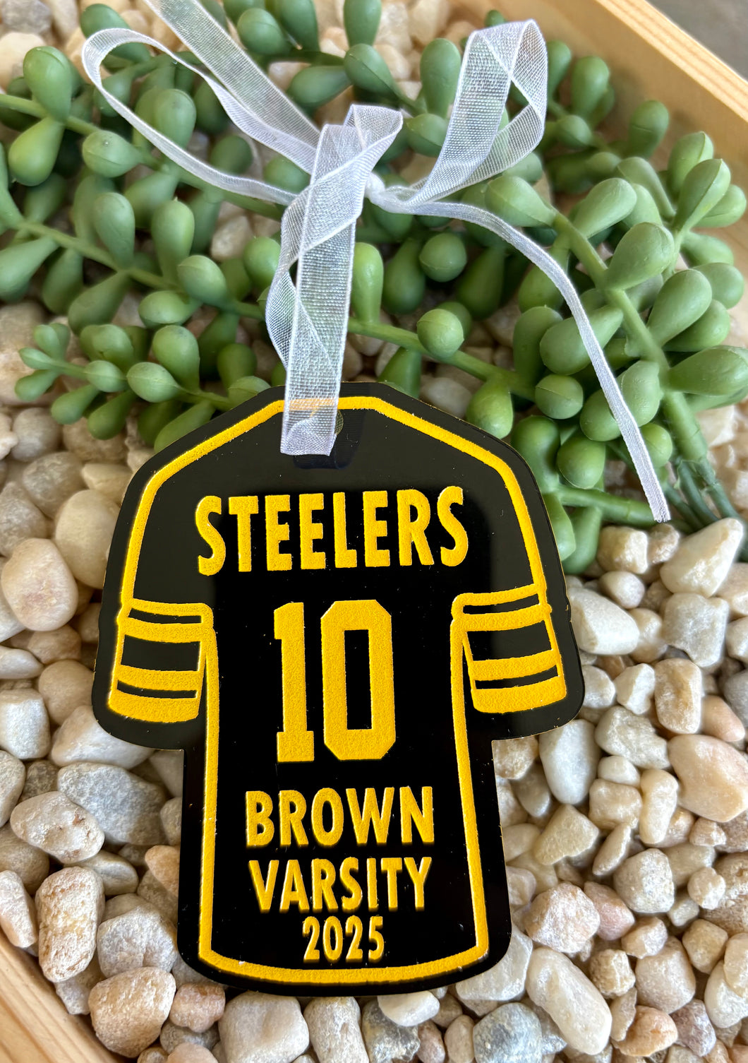 Steelers Custom Jersey Ornament