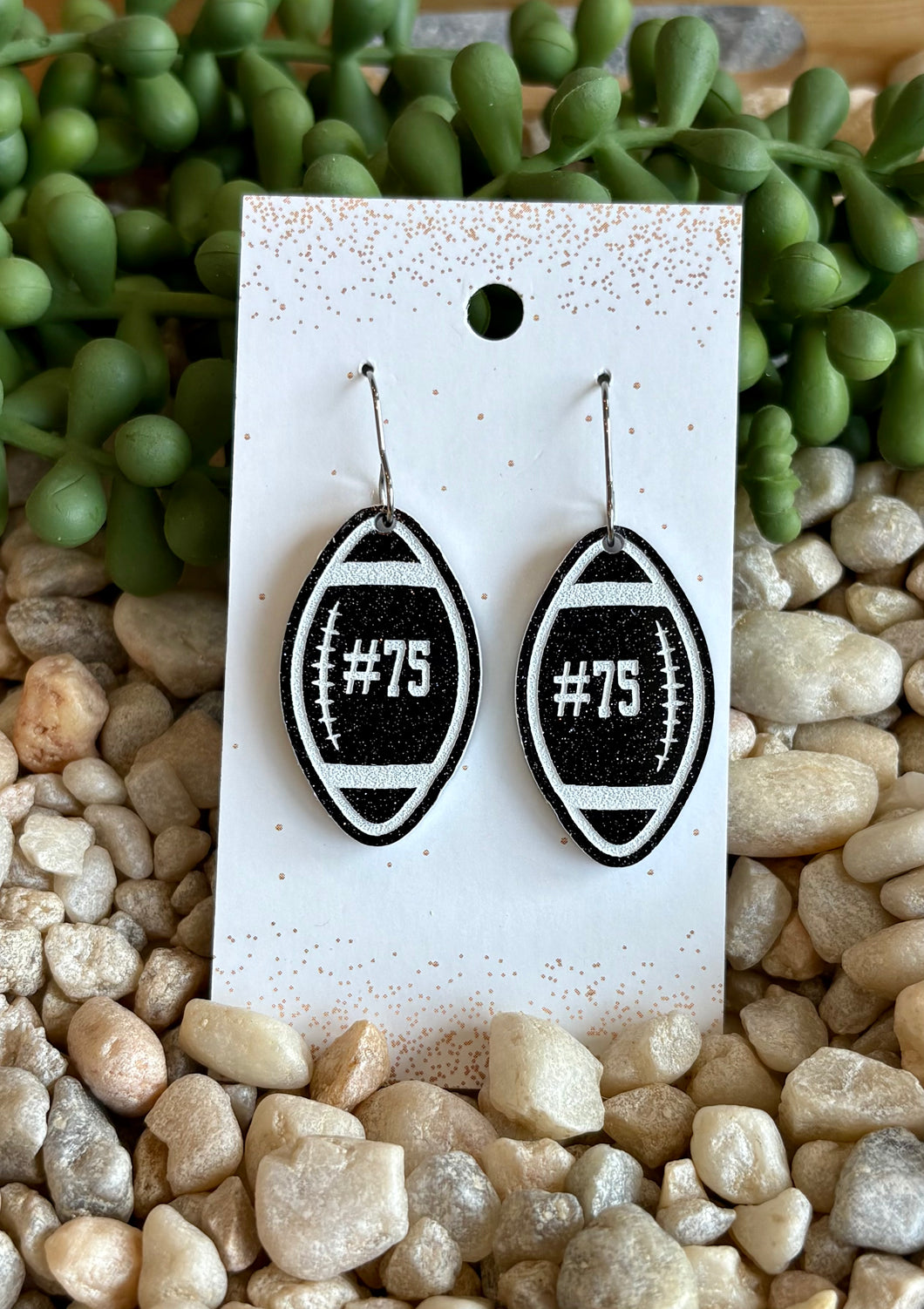Wildcats Custom Football Earrings