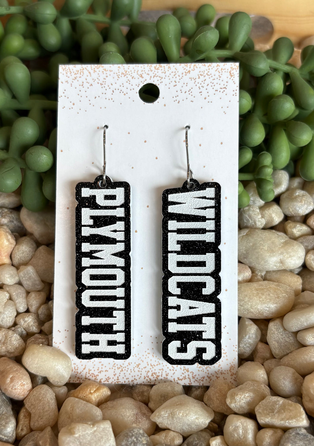PLYMOUTH WILDCATS Acrylic Dangles