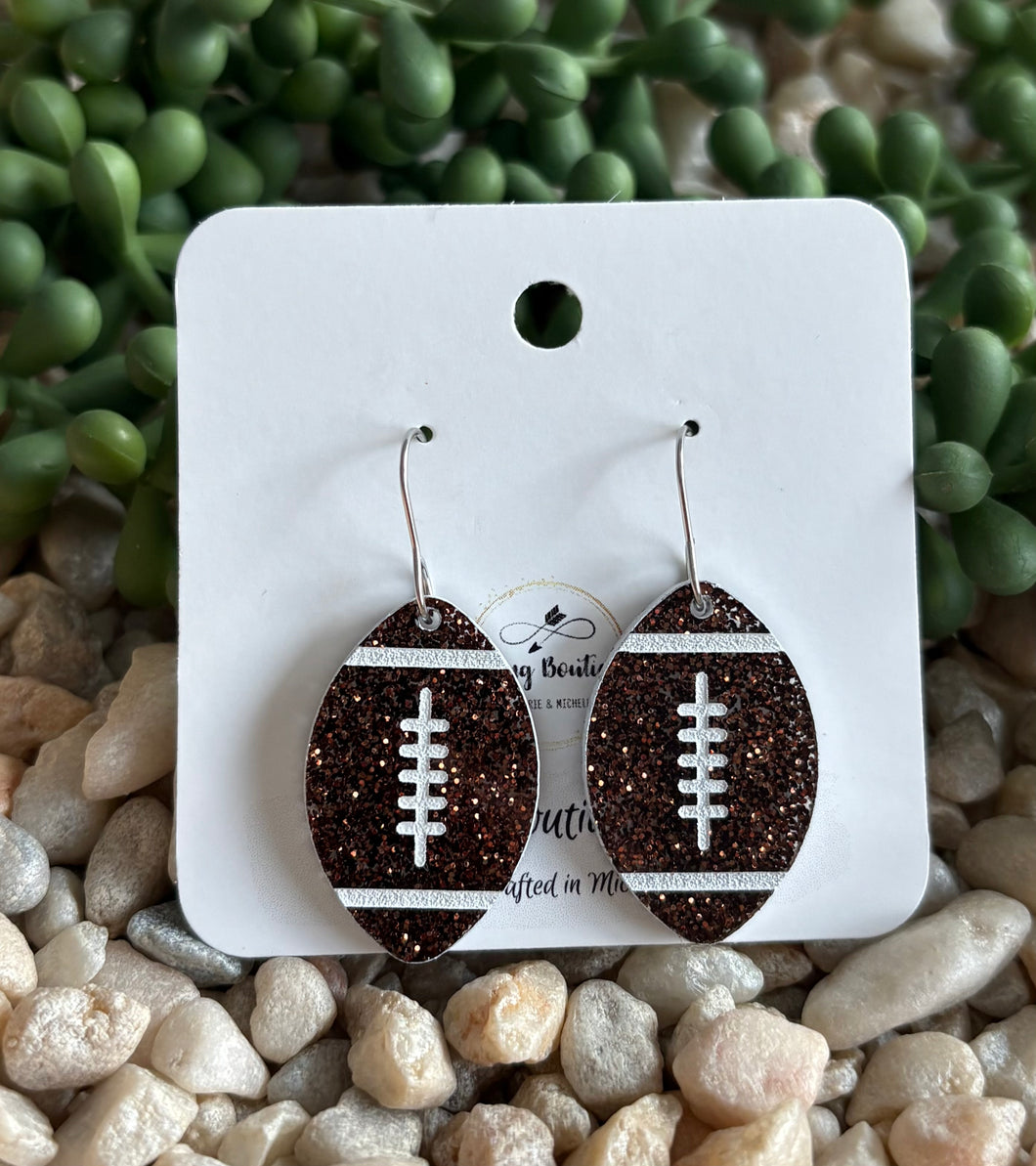 Football Acrylic Dangle