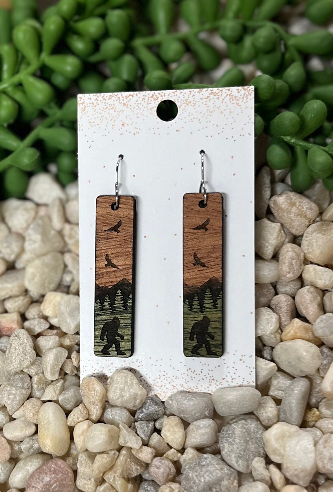 Sasquatch Wood Bar Dangle