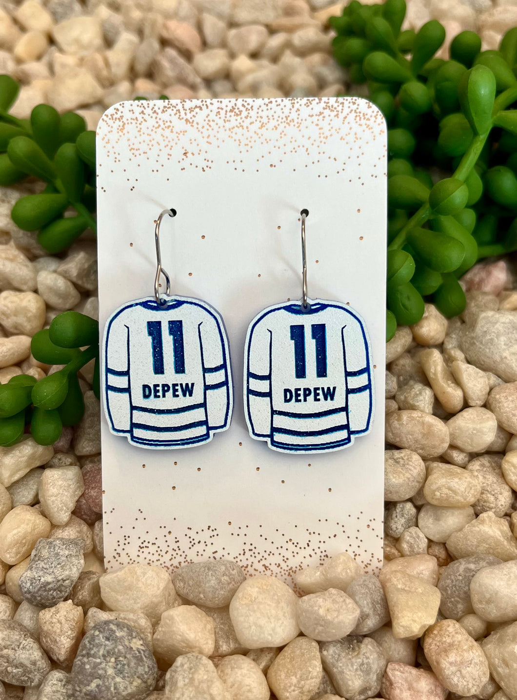 Knights Custom Jersey Earrings