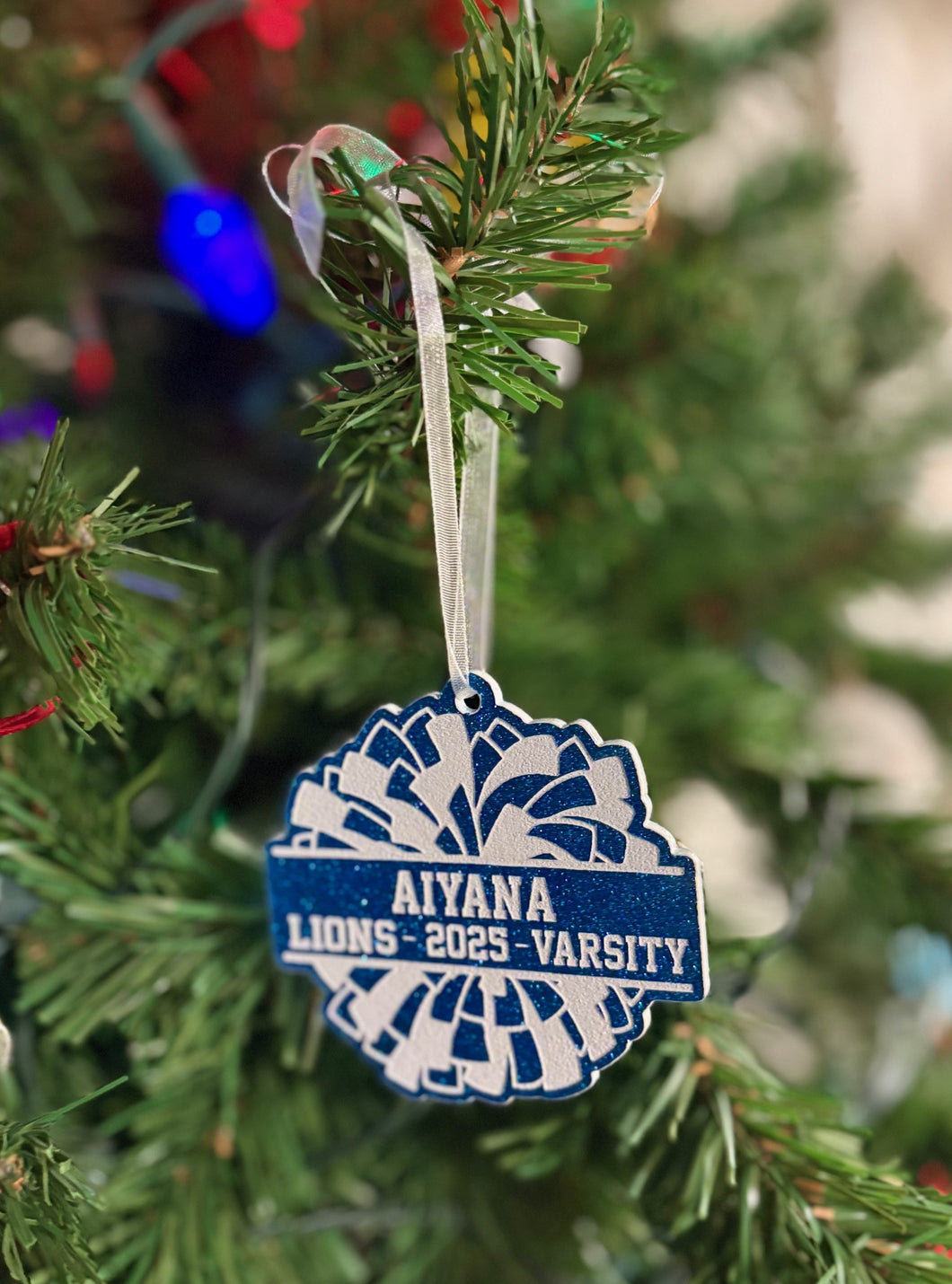 Canton Lions Custom Cheer Ornament