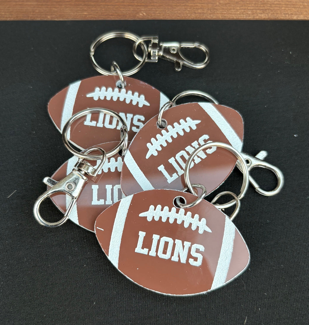 Canton Lions Football Keychain
