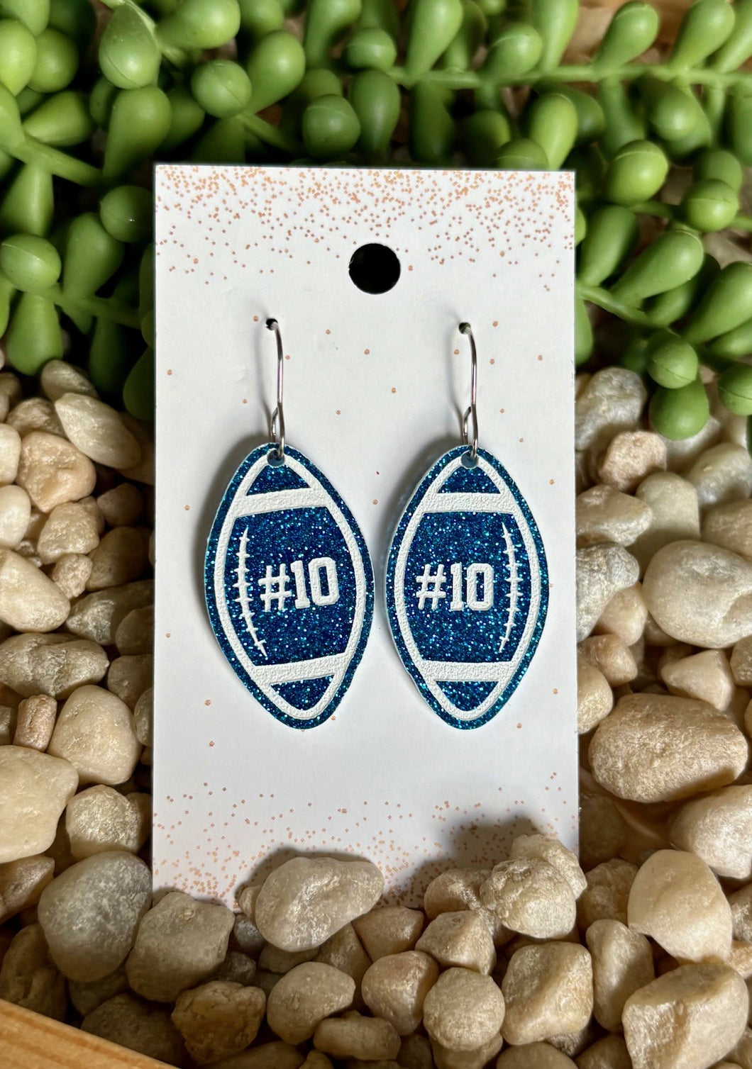 Canton Lions Custom Football Earrings