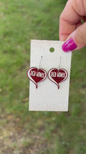 Load and play video in Gallery viewer, RED WINGS Acrylic Heart Dangles
