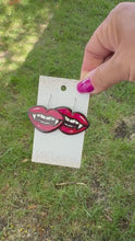 Load and play video in Gallery viewer, Acrylic Vampire Teeth Dangle
