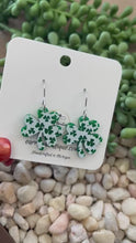 Load and play video in Gallery viewer, Acrylic Dangle Mirrored Shamrock
