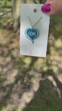 Load and play video in Gallery viewer, LIONS Acrylic Heart Necklace
