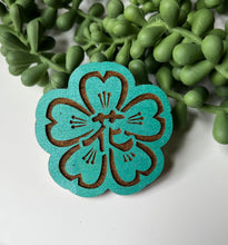 Load image into Gallery viewer, Hana Blooms Engraved Wood Magnets
