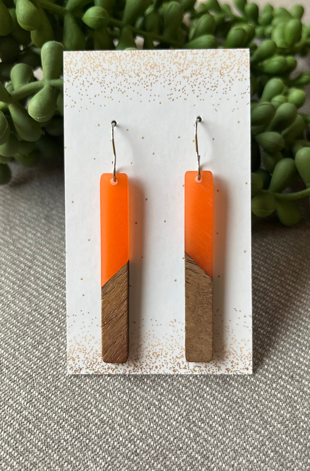 Acrylic & Wood Bars - Orange