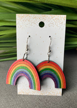 Load image into Gallery viewer, Wood Rainbow Dangles
