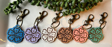 Load image into Gallery viewer, Hana Blooms Engraved Wood Key Chain
