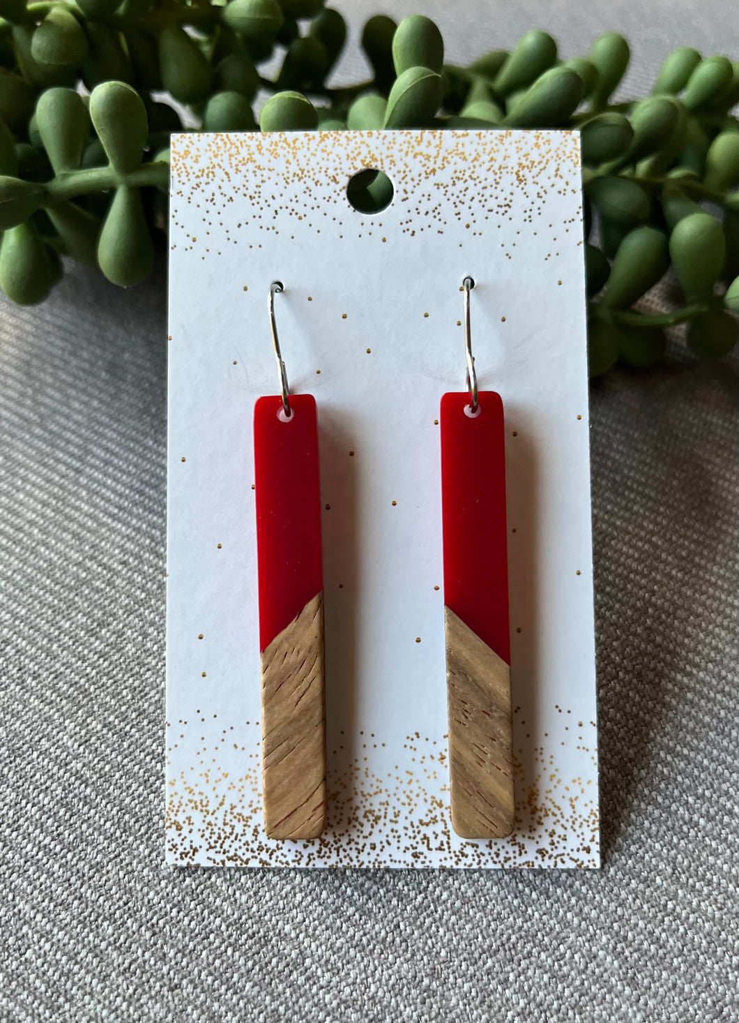 Acrylic & Wood Bars - Red